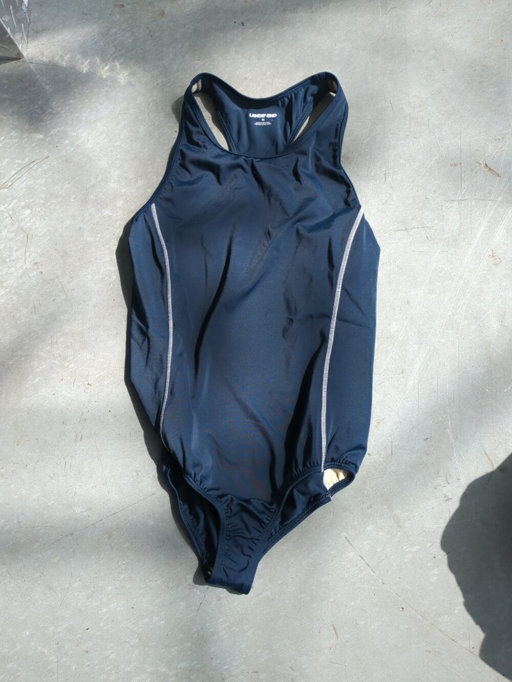 Land's End Racer back Swimsuit Sz 16